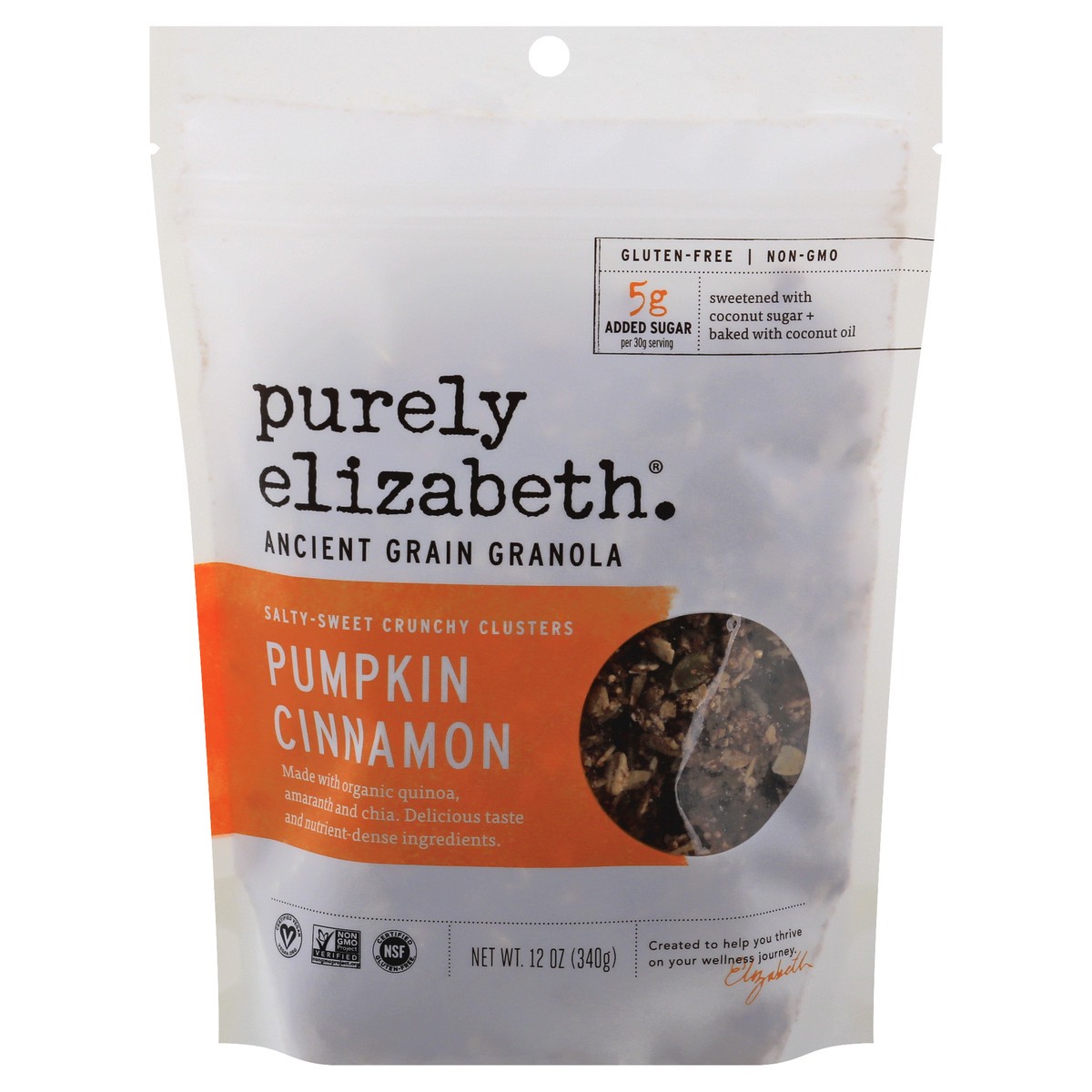 slide 10 of 11, Purely Elizabeth Pumpkin Cinnamon Ancient Grain Granola 12 oz, 12 oz