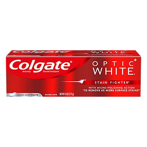 slide 1 of 1, Colgate Optic White Stain Figher, 4.2 oz