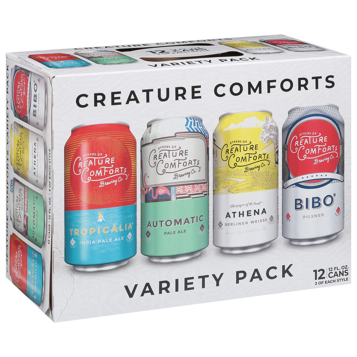 slide 7 of 9, Creature Comforts Brewing Co. Beer Variety Pack 12 - 12 fl oz Cans, 12 ct