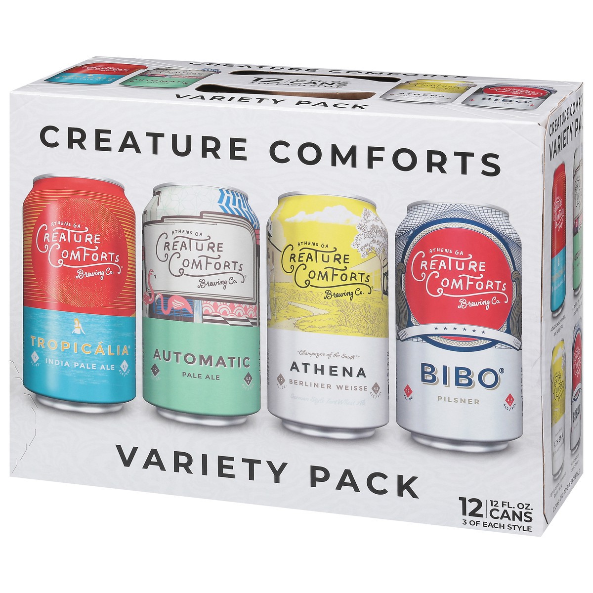 slide 5 of 9, Creature Comforts Brewing Co. Beer Variety Pack 12 - 12 fl oz Cans, 12 ct