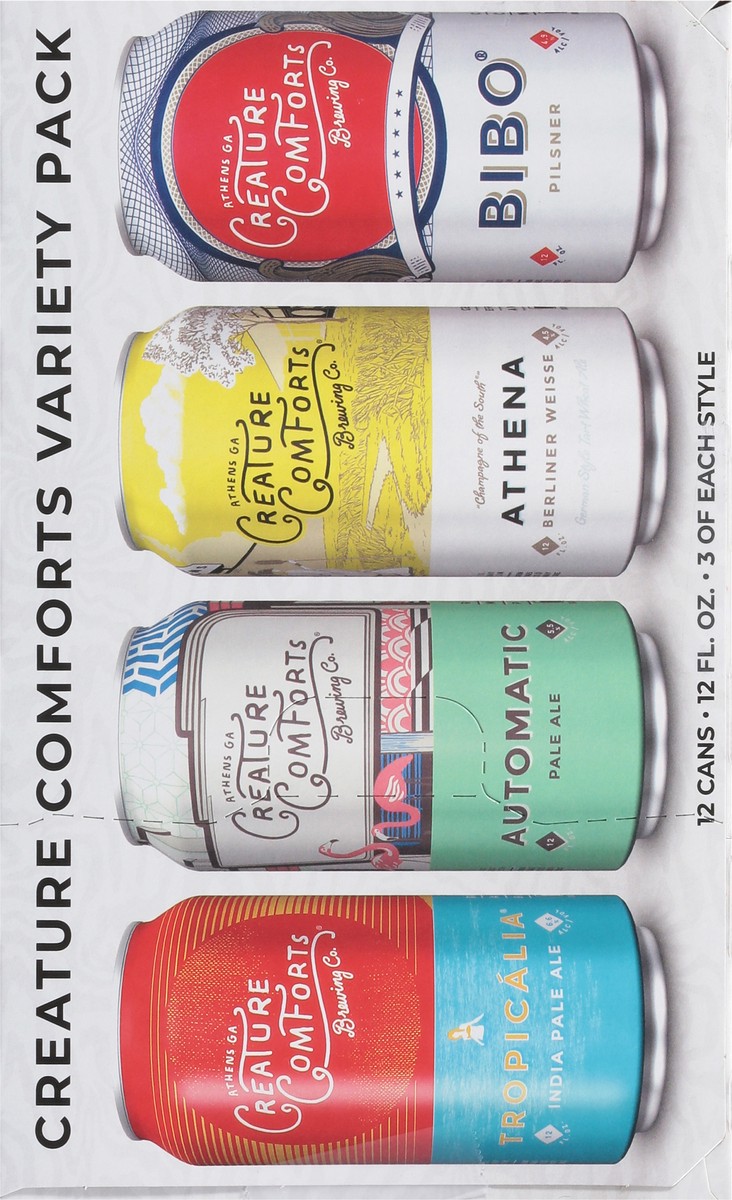 slide 6 of 9, Creature Comforts Brewing Co. Beer Variety Pack 12 - 12 fl oz Cans, 12 ct