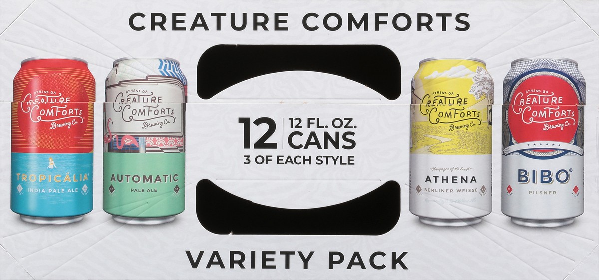 slide 8 of 9, Creature Comforts Brewing Co. Beer Variety Pack 12 - 12 fl oz Cans, 12 ct
