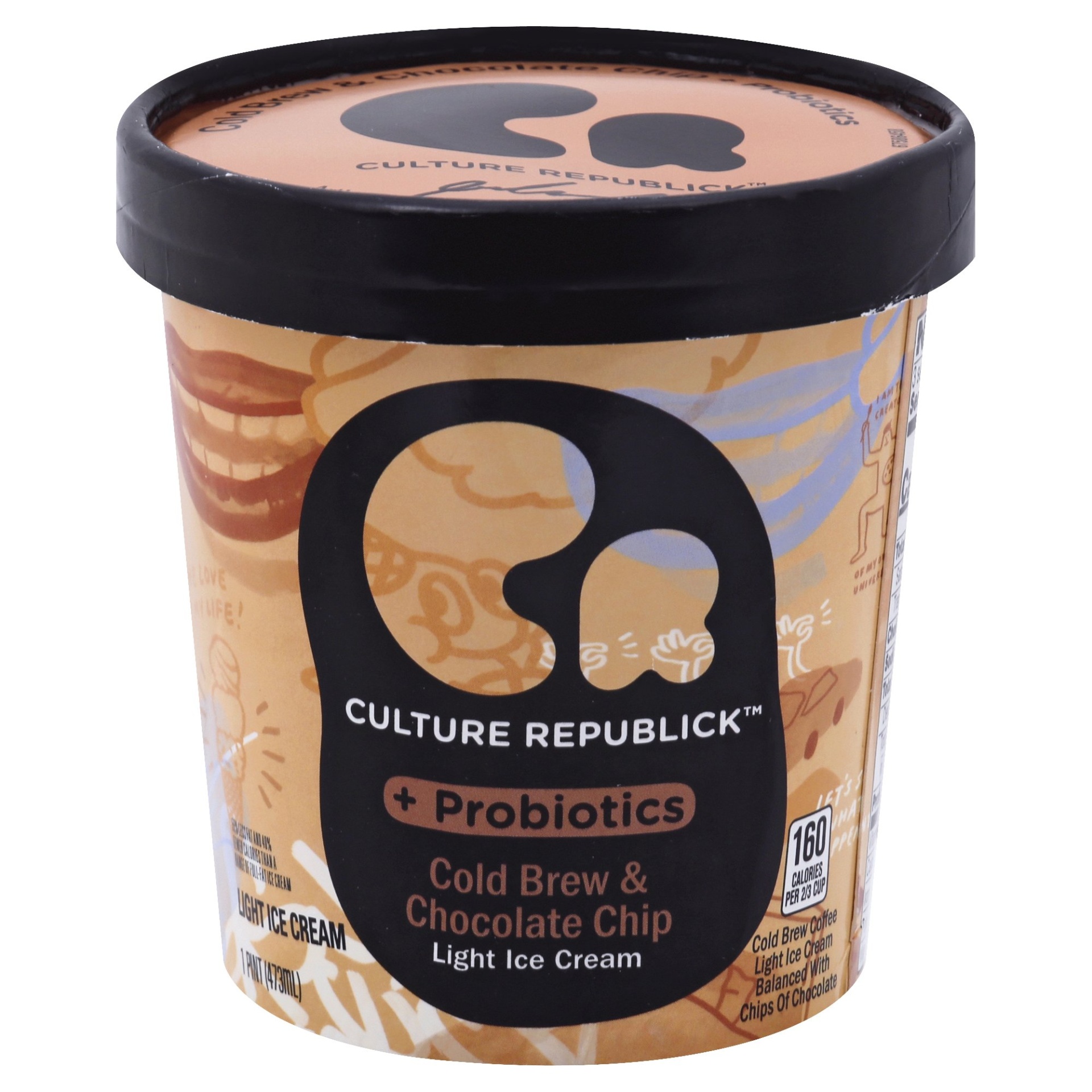 slide 1 of 5, Culture Republick Cold Brew & Chocolate Chip Ice Cream, 1 pint