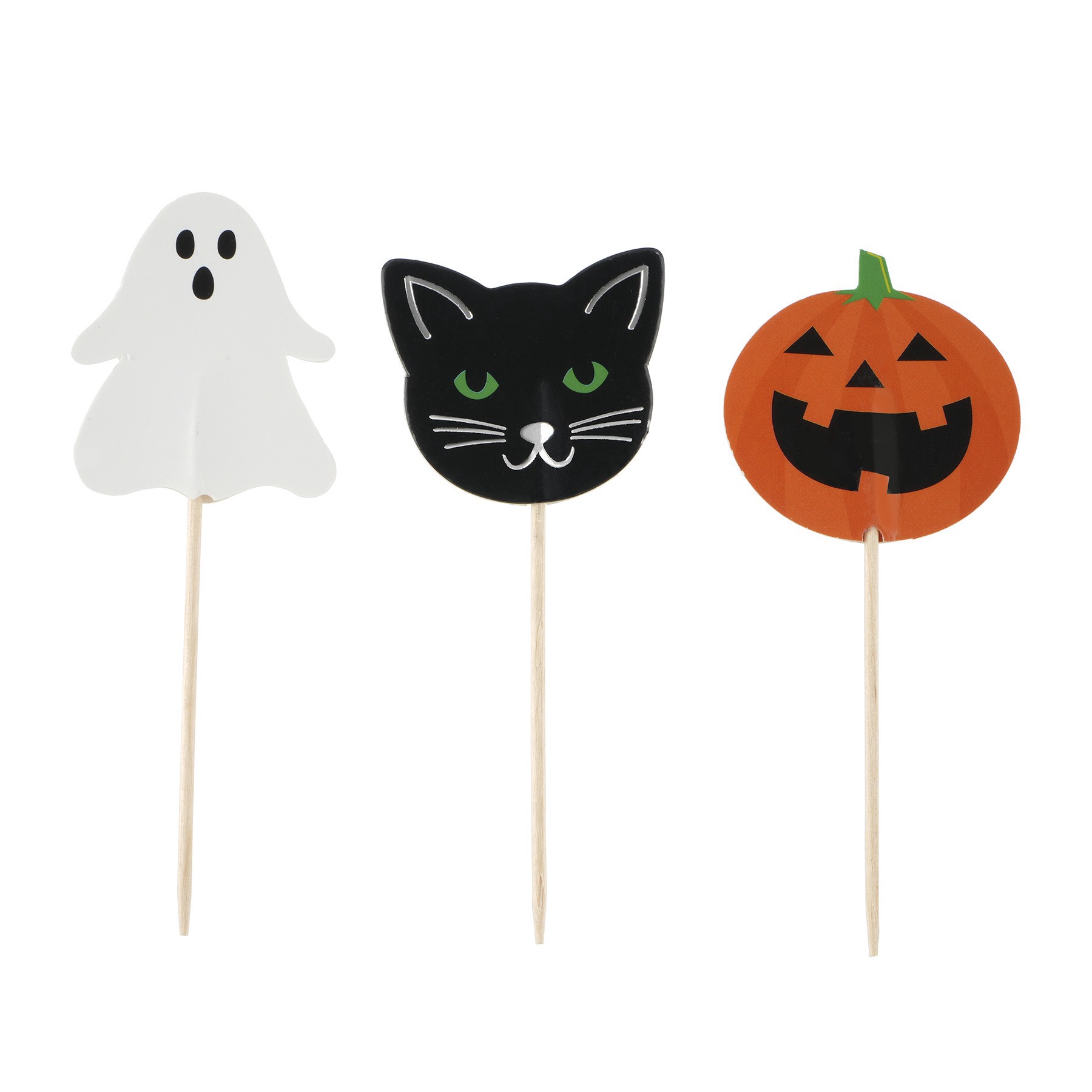slide 2 of 2, 4" Halloween Cake Toppers By Makery, 4 in