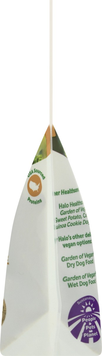 slide 8 of 9, Halo Healthsome Garden of Vegan Peanut N' Pumpkin Recipe Biscuit Dog Treat 8 oz, 8 oz
