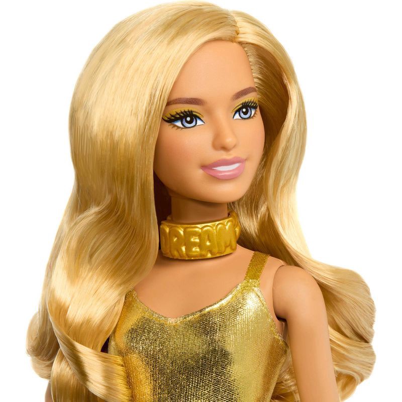 slide 5 of 6, Barbie 12.7" Fashionista Doll Golden Dreams, 1 ct