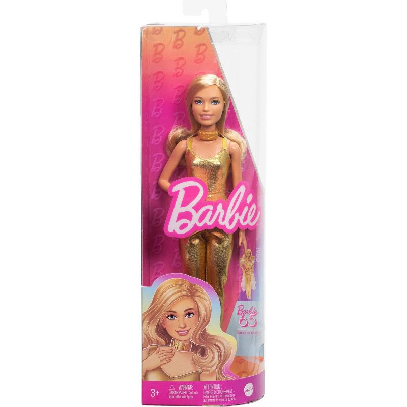 slide 6 of 6, Barbie 12.7" Fashionista Doll Golden Dreams, 1 ct