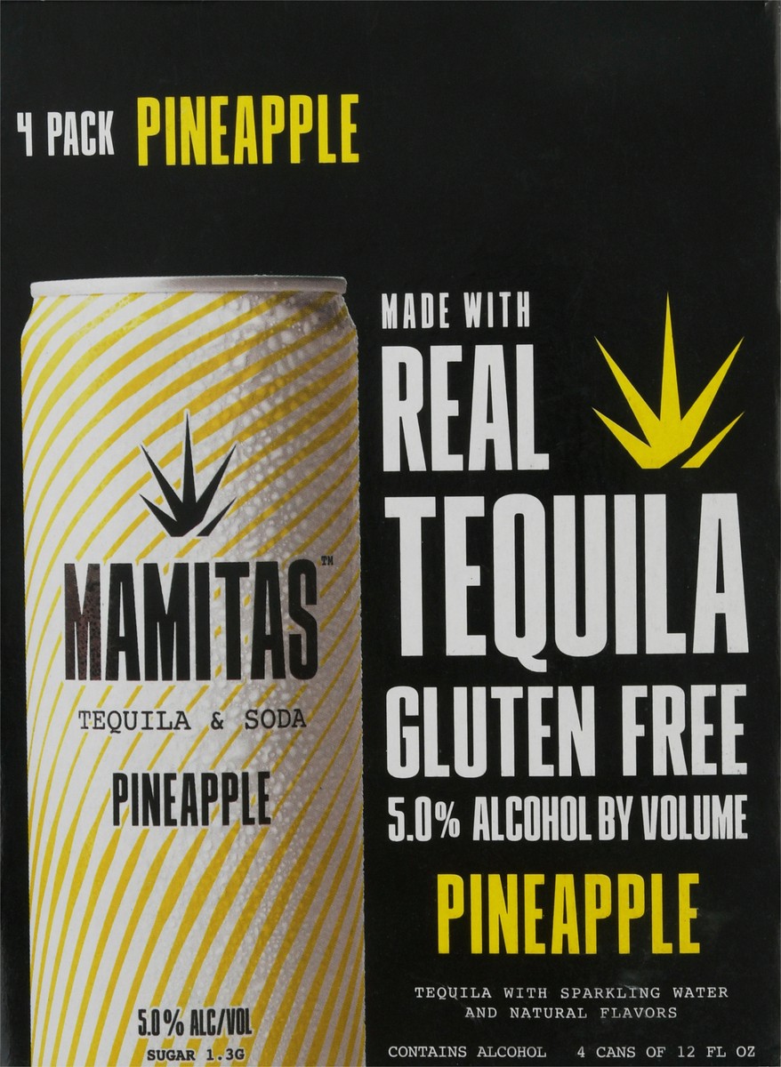 slide 6 of 9, Mamita's 4 Pack Pineapple Tequila & Soda 4 ea, 4 ct; 12 oz