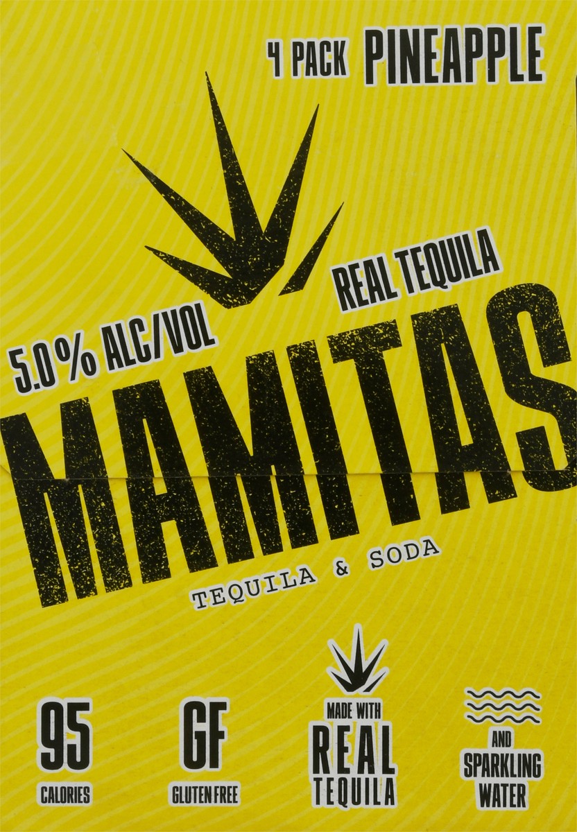 slide 7 of 9, Mamita's 4 Pack Pineapple Tequila & Soda 4 ea, 4 ct; 12 oz