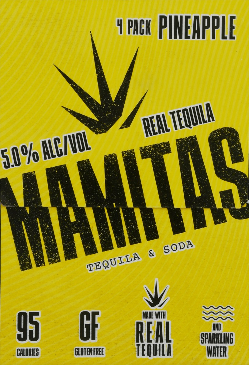 slide 8 of 9, Mamita's 4 Pack Pineapple Tequila & Soda 4 ea, 4 ct; 12 oz