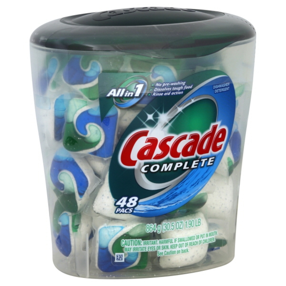 slide 1 of 1, Cascade Dishwasher Detergent 48 ea, 48 ct