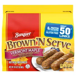 Banquet Brown 'N Serve Vermont Maple Sausage Links 2 lb