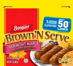 Banquet Brown 'N Serve Vermont Maple Sausage Links 2 lb