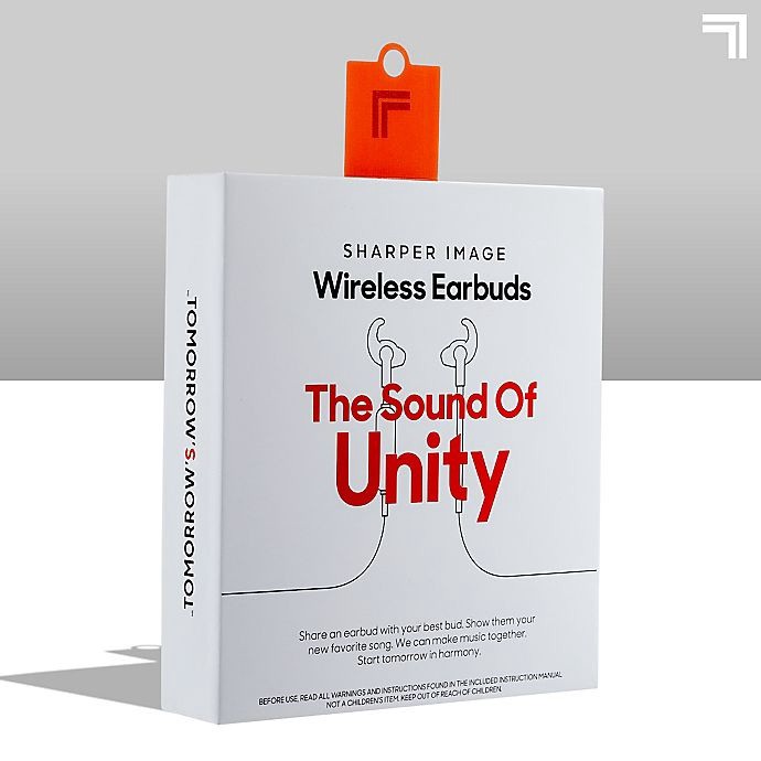 slide 9 of 10, Sharper Image The Sound Of Unity Wireless Earbuds - White, 1 ct