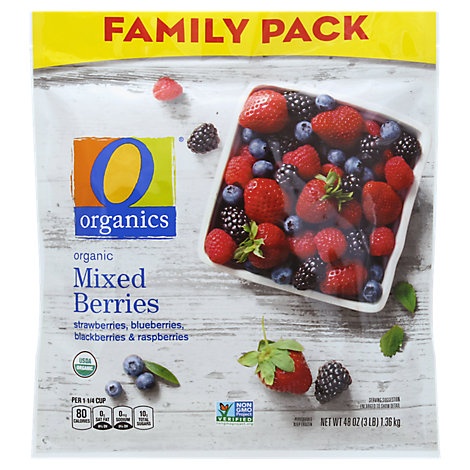 slide 1 of 1, O Organics Organic Mixed Berries, 48 oz