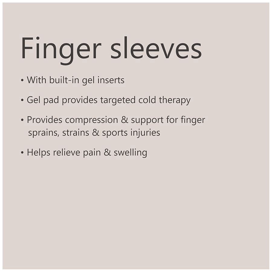 slide 2 of 5, Walgreens Finger Sleeves With Built-In Gel Inserts, 2 ct