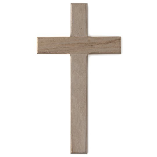 slide 1 of 3, 8" Wood Cross By Make Market, 8 in