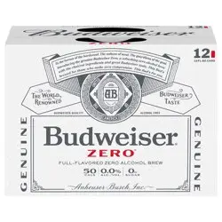 Budweiser Zero Beer, 12 Pack 12 fl. oz. Cans