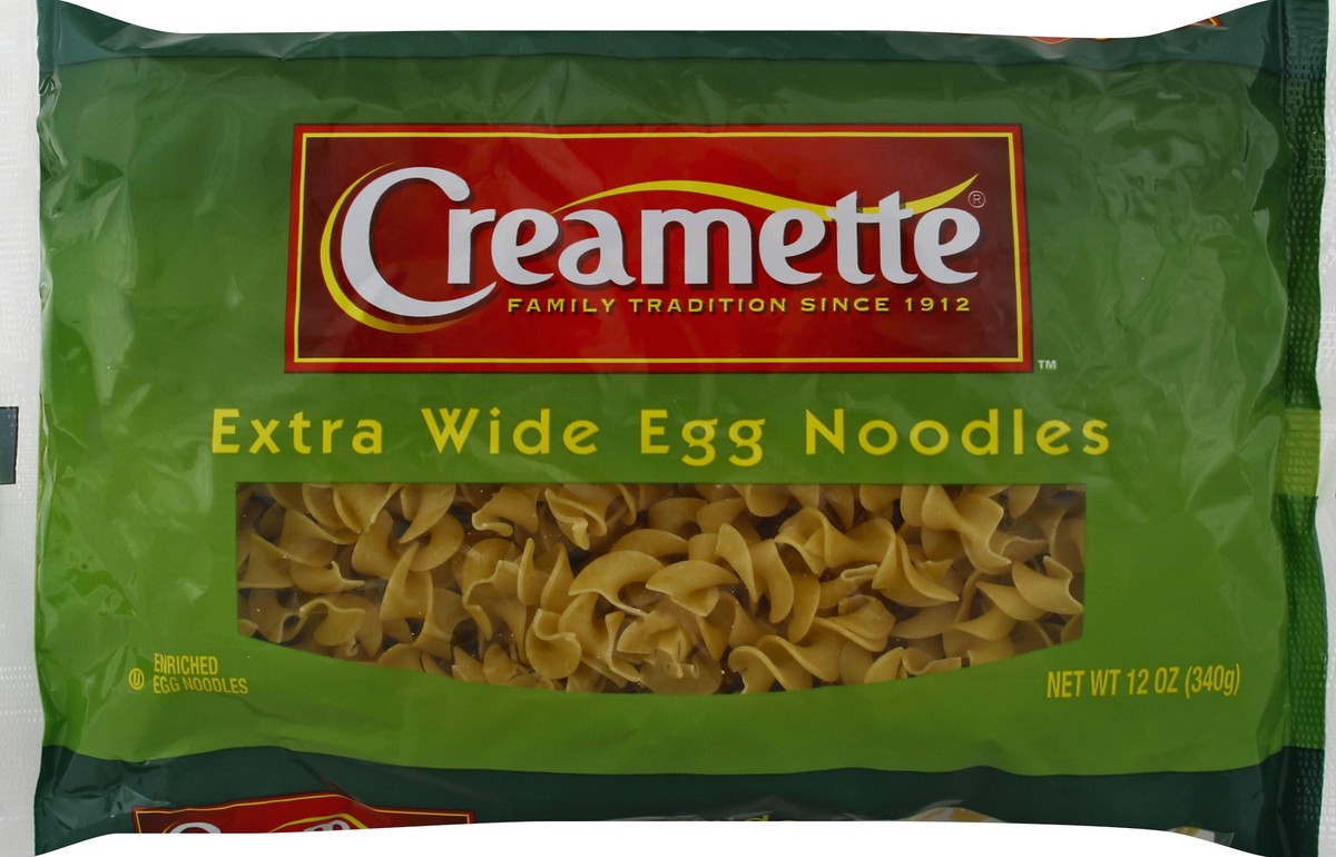 slide 1 of 6, Creamette X-Wide Egg Noodles, 12 oz