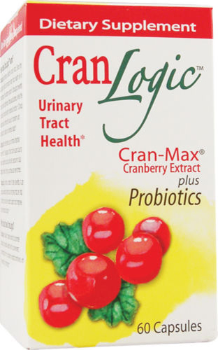 slide 1 of 1, Kyolic Cran Logic Cran-Max Cranberry Extract Plus Probiotics, 60 ct