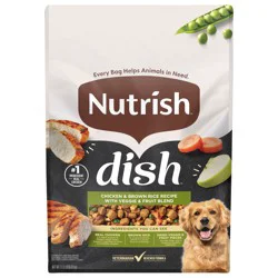 Rachael Ray Nutrish Dish Chicken & Brown Rice Recipe with Veggie & Fruit Blend Dry Dog Food, 11.5 lb. Bag (Rachael Ray)
