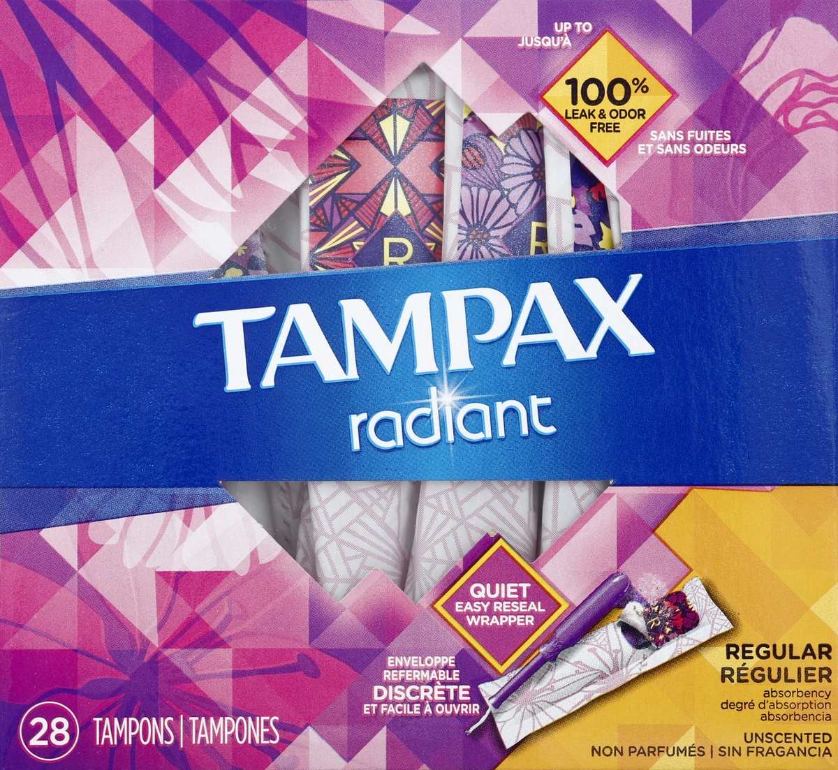 slide 5 of 7, Tampax Tampons , 28 ct