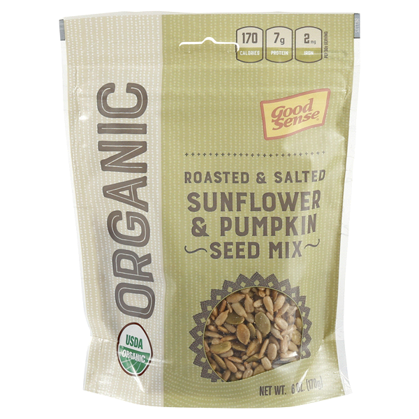 slide 1 of 1, Good Sense Roasted & Salted Sunflower & Pumpkin Seed Mix, 6 oz, 6 oz