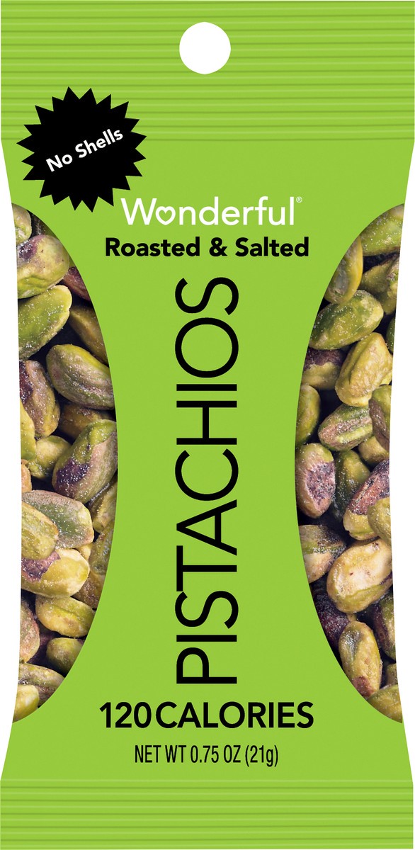 slide 3 of 3, Wonderful Pistachios No Shell Salted, 0.75 oz