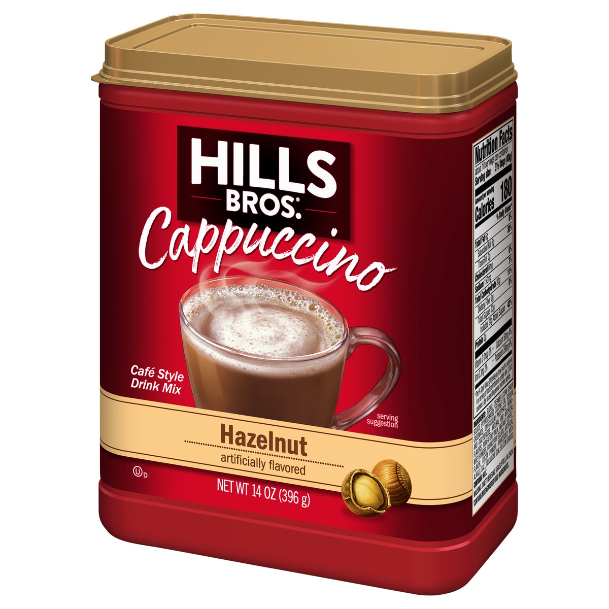 slide 3 of 9, Hills Bros. Hills Brothers Hazelnut Cappuccino, 14 oz