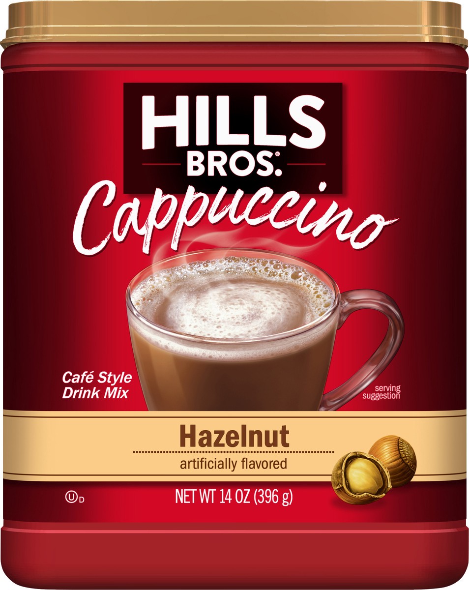 slide 6 of 9, Hills Bros. Hills Brothers Hazelnut Cappuccino, 14 oz