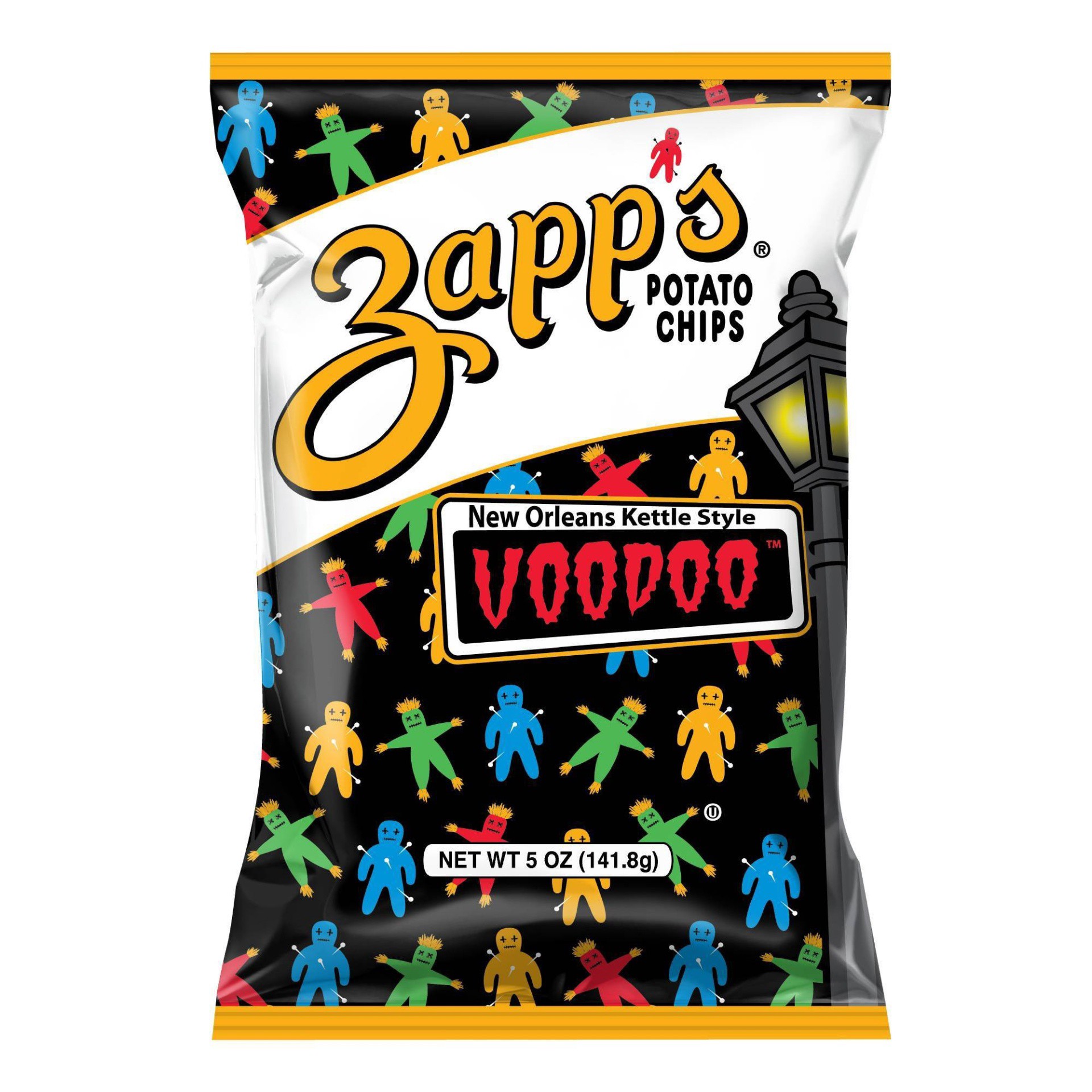 slide 1 of 9, Zapp's Voodoo New Orleans Kettle Style Potato Chips 5 oz, 5 oz