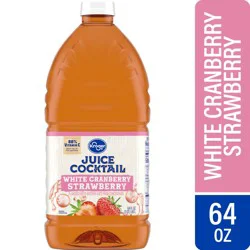 Kroger White Cranberry Strawberry Flavored Juice Cocktail - 64 fl oz