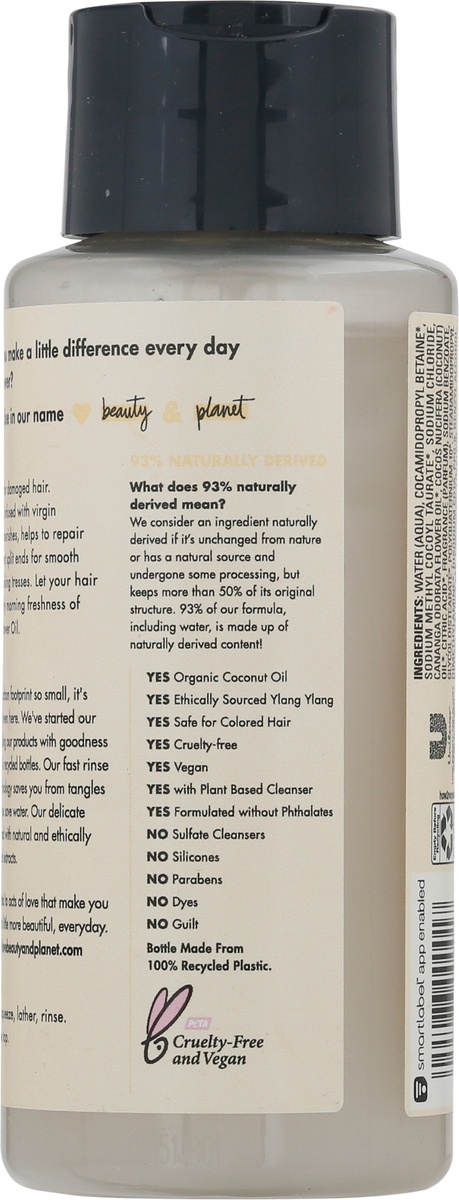 slide 9 of 10, Love Beauty and Planet Hope and Repair Coconut Oil & Ylang Ylang Shampoo, 13.5 fl oz