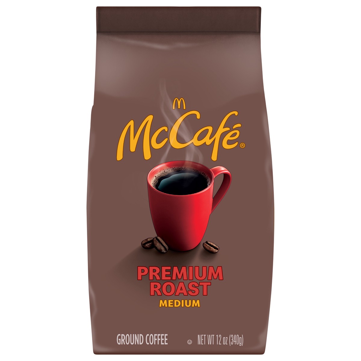 slide 1 of 1, McCafé Premium Roast, Ground Coffee, Medium Roast, 12oz. Bagged, 12 oz