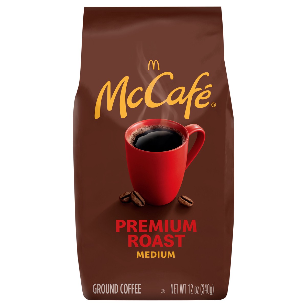 slide 1 of 5, McCafé Premium Roast Ground Coffee, Medium Roast, 12 oz Bag, 12 oz