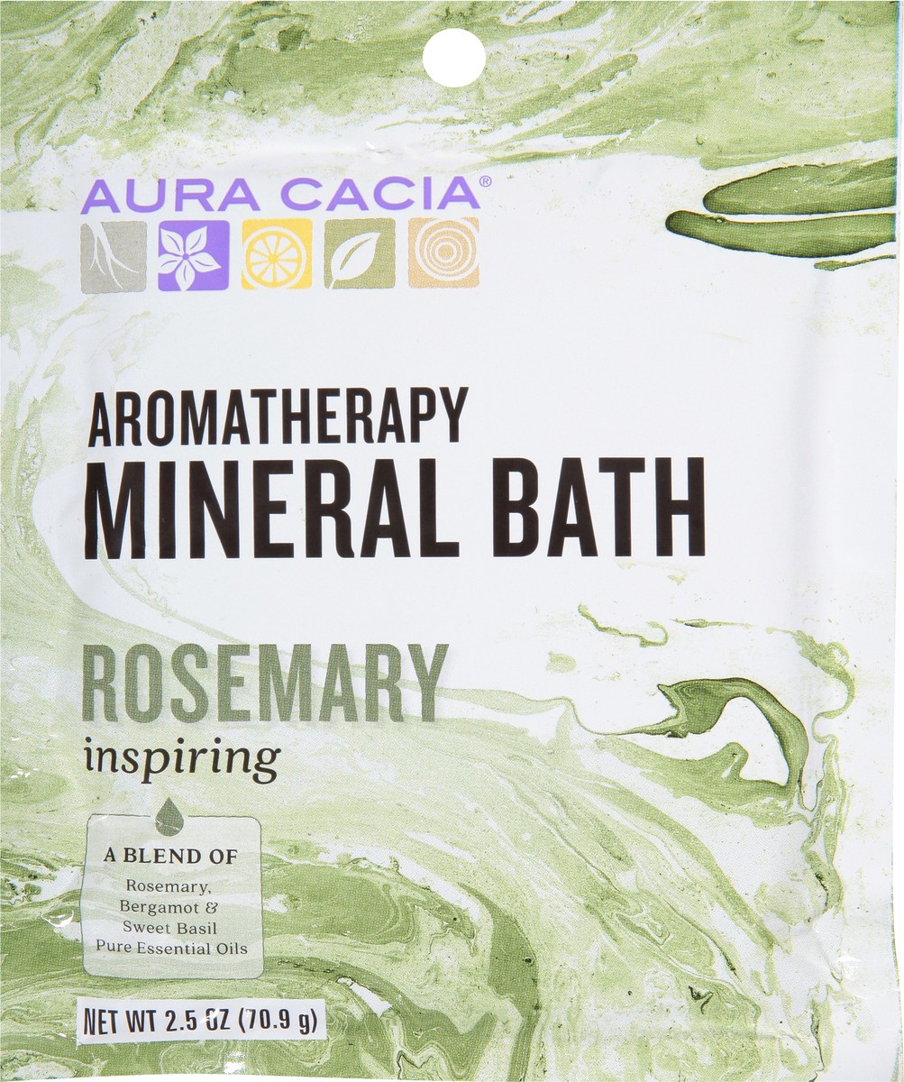 slide 6 of 9, Aura Cacia Inspiration Rosemary Aromatherapy Mineral Bath, 2.5 oz