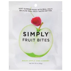 Simply Sour Apple and Cherry Fruit Bites 1.8 oz