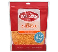 slide 1 of 1, Darigold Cheese Yellow Cheddar Fine Cut Shredded, 8 oz