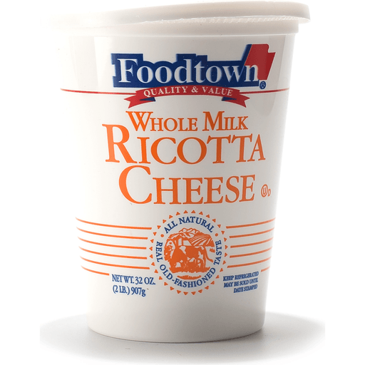 slide 1 of 1, Foodtown Ricotta Cheese, Whole Milk, 32 oz
