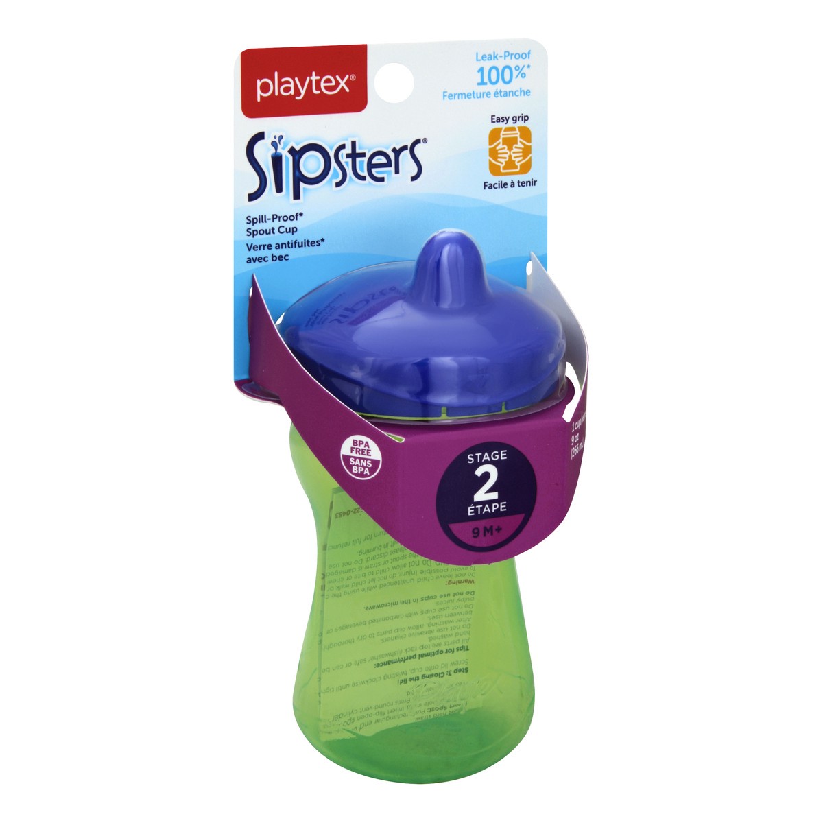 slide 2 of 3, Playtex Lil' Gripper Spill-Proof Spout Cup, 1 ct