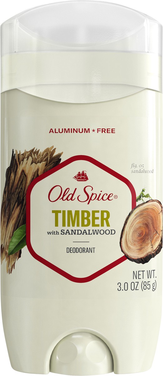 slide 2 of 3, Old Spice Men's Deodorant Aluminum-Free Timber with Sandalwood, 3oz, 3 oz