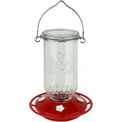 Nature's Way EcoCycle Ruby Roost Recycled Glass Hummingbird Feeder, 1 ct