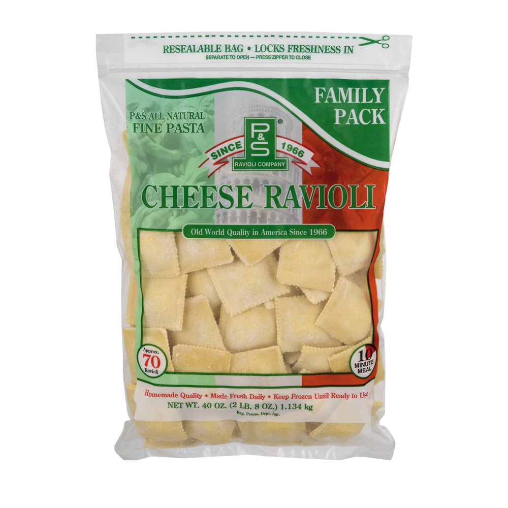 slide 1 of 1, P&S Family Pack Cheese Ravioli, 40 oz