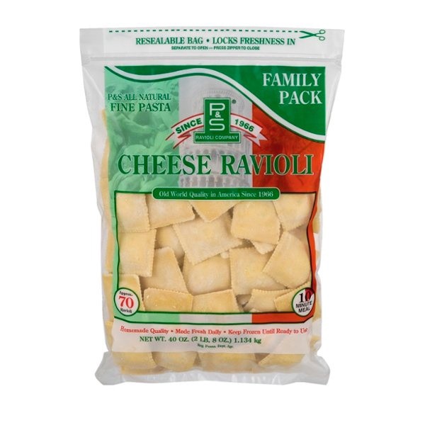 slide 1 of 1, P&S Family Pack Cheese Ravioli, 40 oz