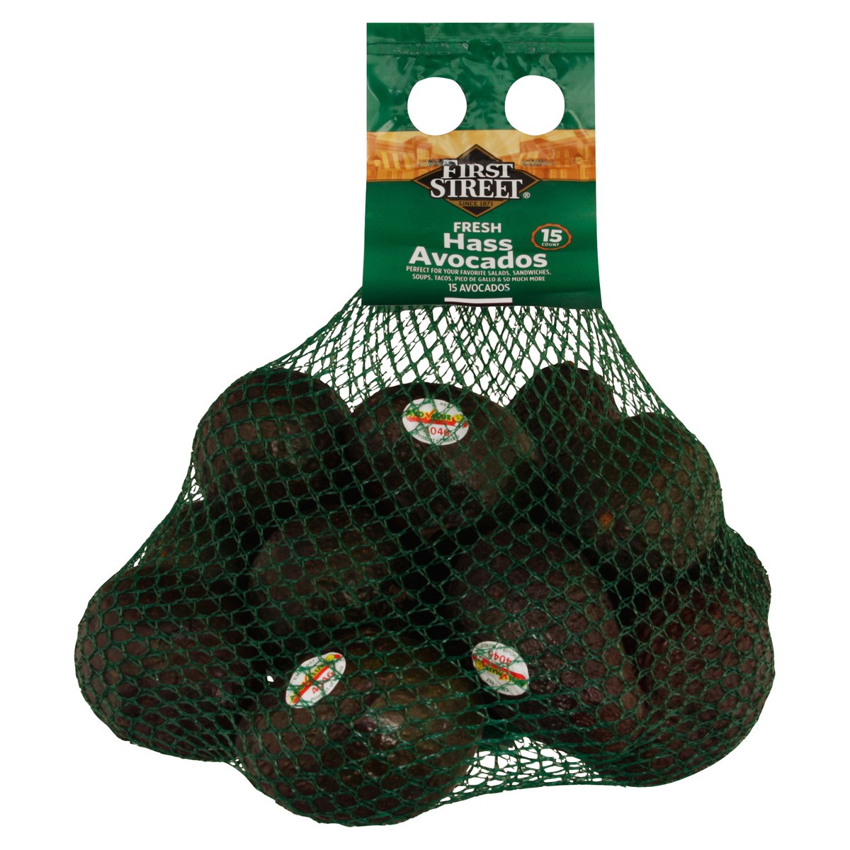 slide 4 of 4, First Street Avocados, 15 ct