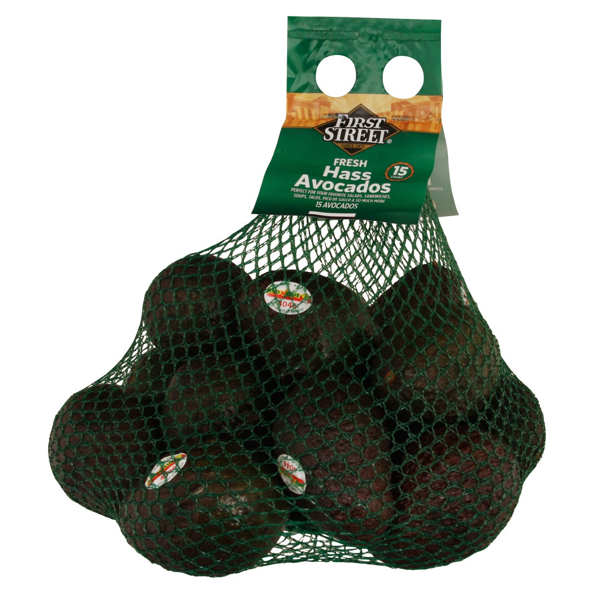 slide 3 of 4, First Street Avocados, 15 ct