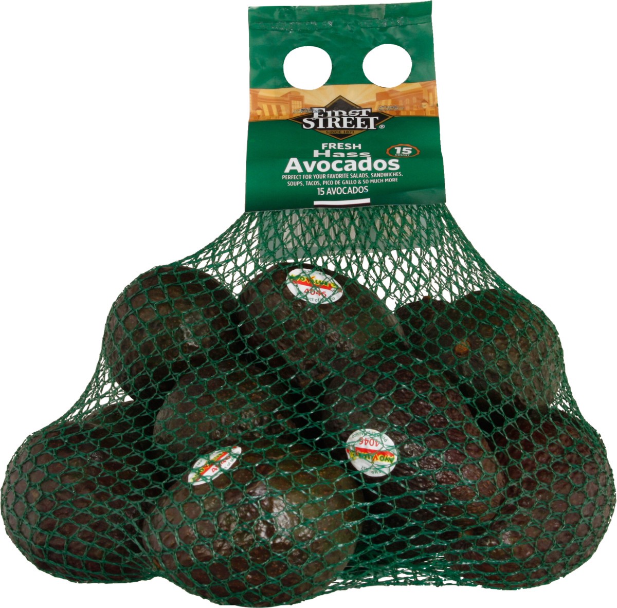 slide 1 of 4, First Street Avocados, 15 ct