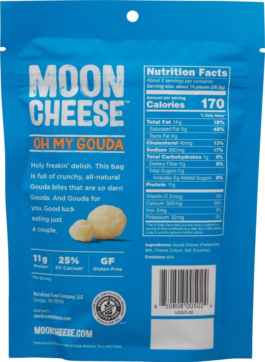 slide 6 of 9, Moon Cheese Oh My Gouda Cheese Bites 2 oz, 2 oz