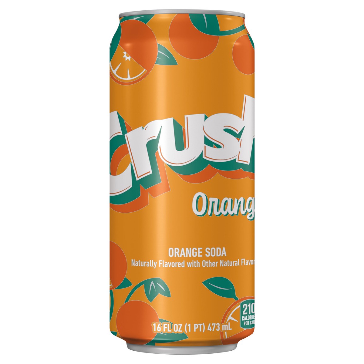 slide 12 of 12, Crush Orange Soda, 16 fl oz can, 16 fl oz