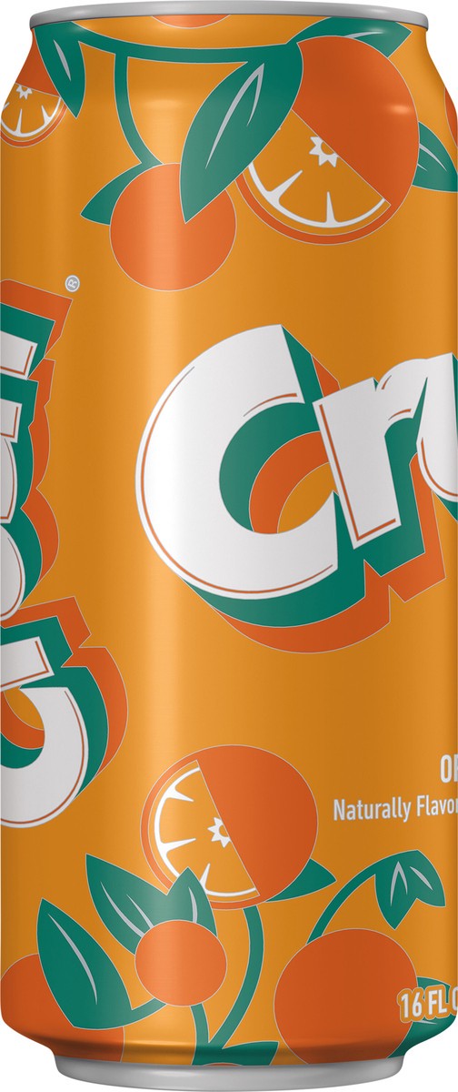 slide 10 of 12, Crush Orange Soda, 16 fl oz can, 16 fl oz